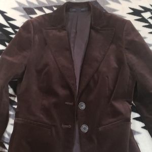 Jacket velvet rich brown